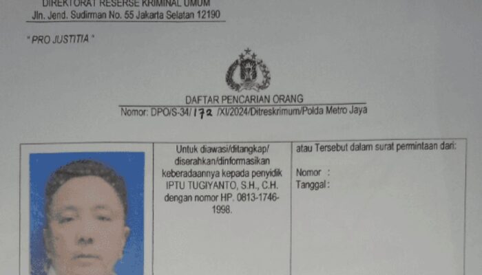 Pengusaha Tambang Haksono Santoso Bakal Diburu Interpol, Diduga Gelapkan Dana 2 Juta Dolar dan Kabur ke Luar Negeri
