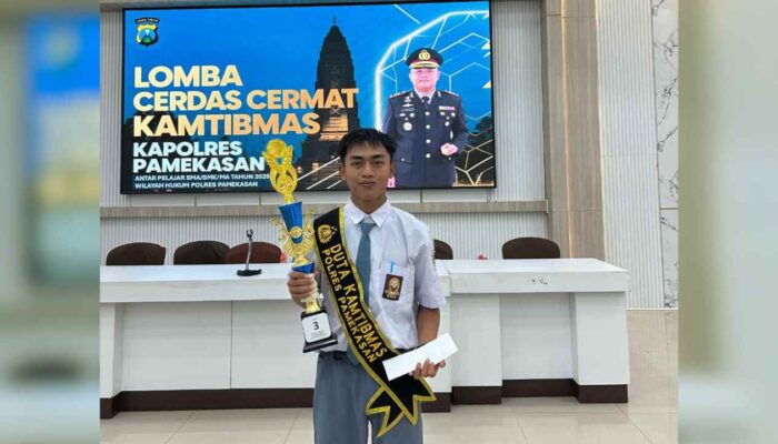 Siswa SMK Al-Fudhola’ Raih Juara 3 Lomba Cerdas Cermat Kamtibmas Kapolres Pamekasan 2025