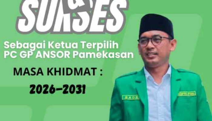 H. Badri Khumaini Resmi Pimpin GP Ansor Pamekasan 2026–2030, Fokus Penguatan Kader